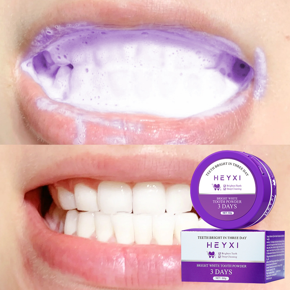 Whitening Tooth Powder Cleaning Oral Hygiene Fresh Breath Remove Plaque Stains Tartar Removal Bright Dental Brush Teeth Powder
