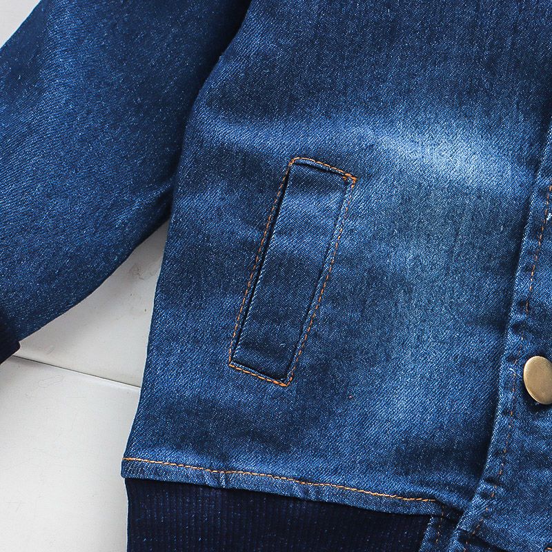 baby Boys Clothing Sets spring autumn Toddler Sport Suit Kids Clothing Set children Clothes Denim Jeans Coat+Pants 80 90 100 110