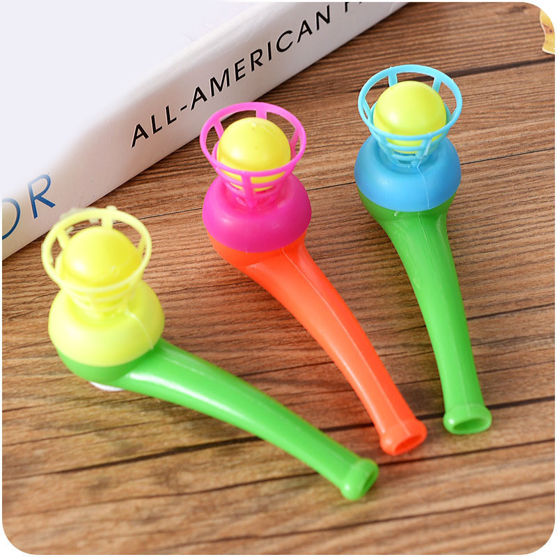 2Pcs Suspended Blow Pipe Blow Ball Rod Board Game for Children Balance Training Floating Blowing Ball Board Game Kids Toy &