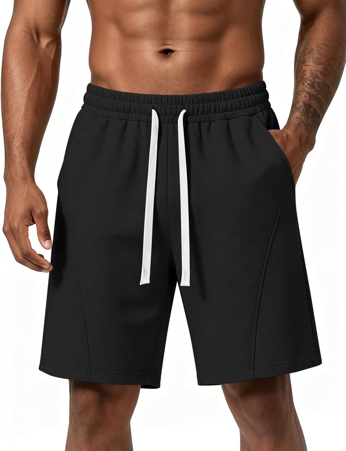 Ugerlov 2026 Men's Baggy Fleece Sweat Shorts 7" Cotton Summer Athletic Casual Shorts with Pockets