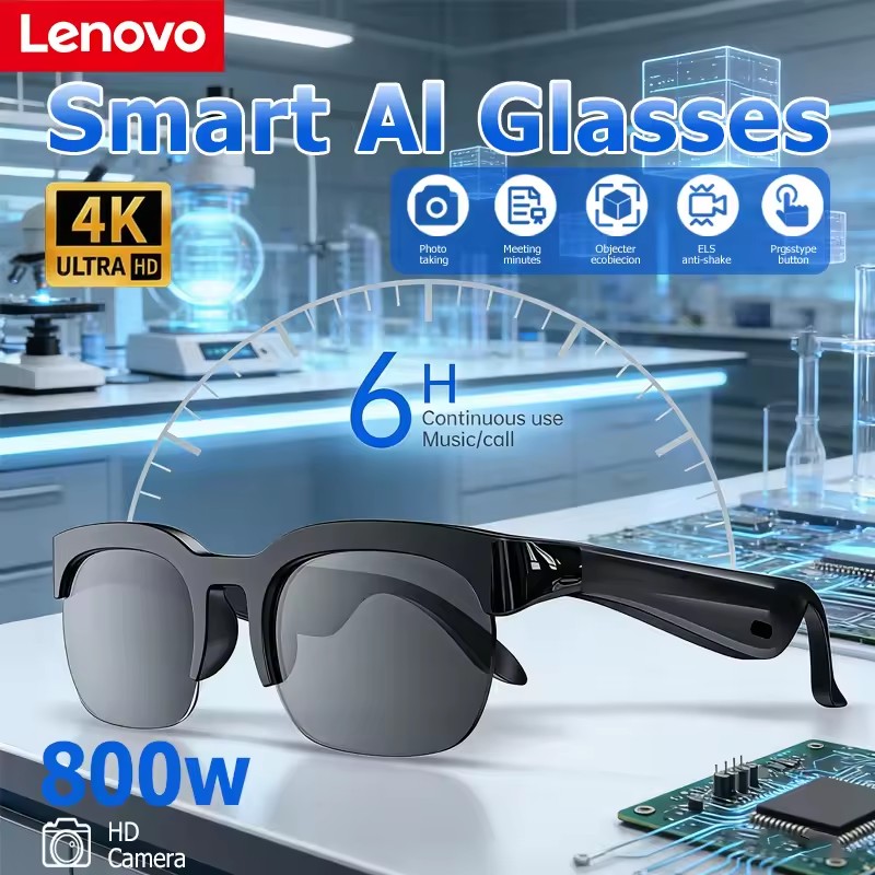 Smart Glasses With AI Translator Bluetooth Glasses Hands-Free Music & Calls Outdoor Sports Headphones Wireless Bluetooth Touch