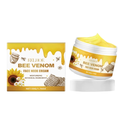 Bee Venom Face Cream Contains Collagen Firming Lifting Fade Fine Lines Wrinkle Moisturizing Brightening Skin Face Neck Cream