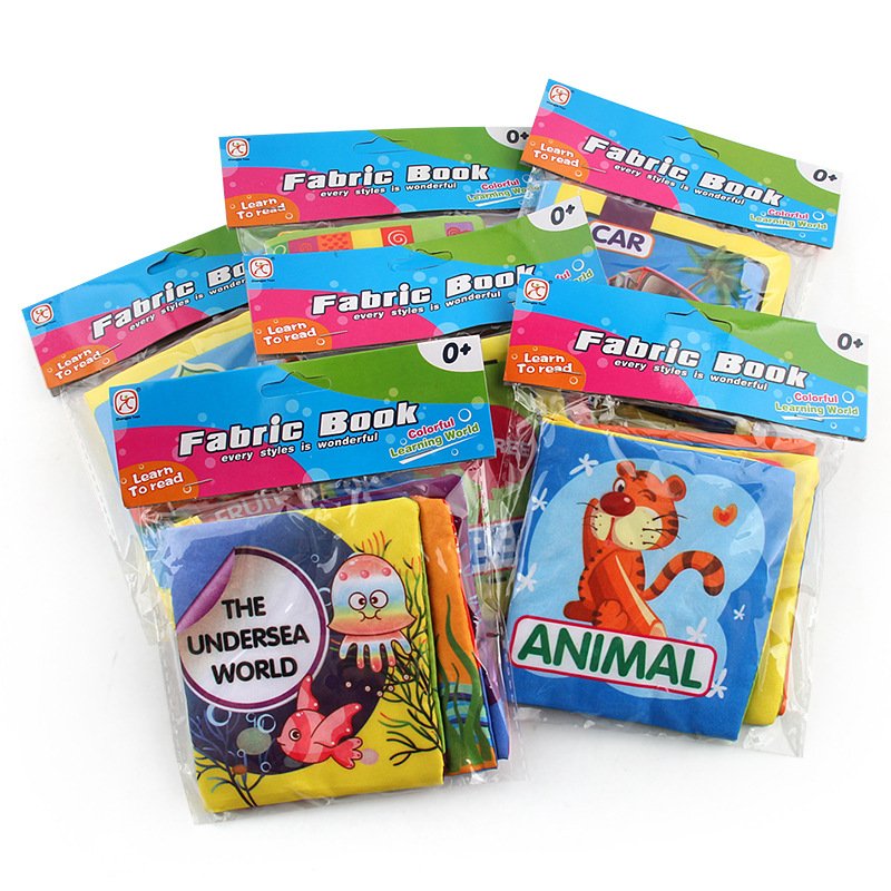 New Infant Educational Cloth Book Letter Pattern Cognitive Baby Toy Learning Infant Book Development Boys Girls Newborn Animal