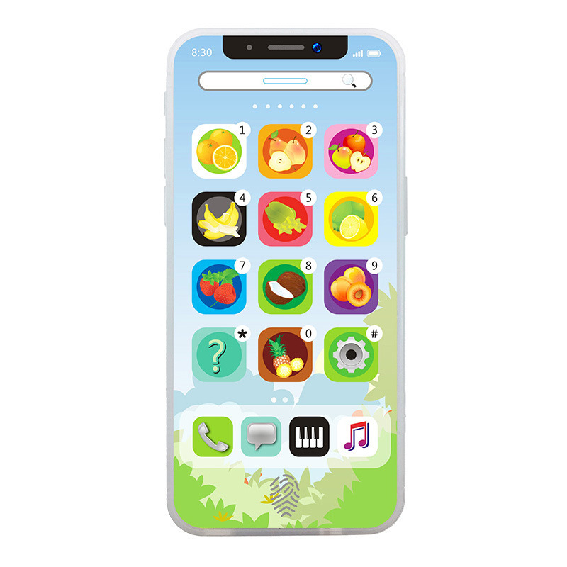 Popular children's simulation telephone, English puzzle, early education, learning point reading machine, touch music, charging