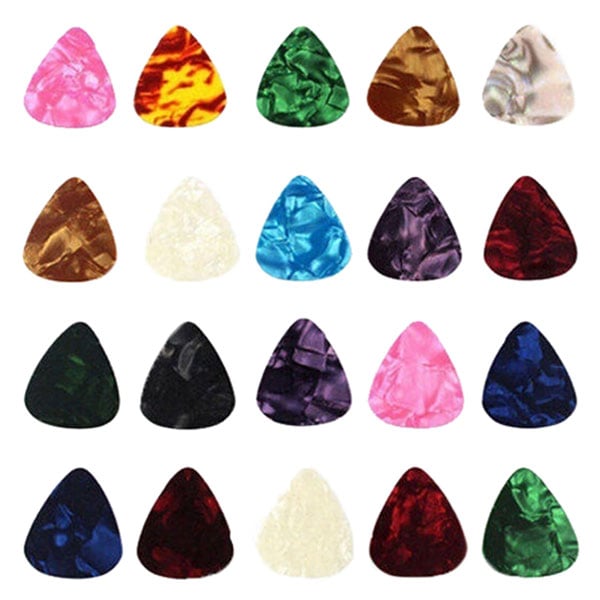 20 New Acoustic Picks Plectrum Celluloid Electric Smooth Guitar Pick Accessories 0.5mm