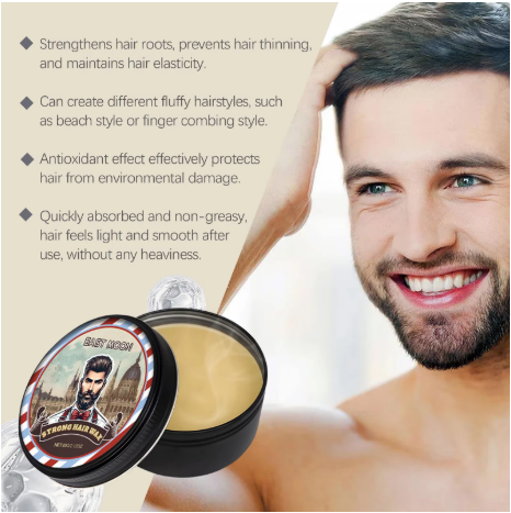 Long Lasting Stying Wax Fluffy Hair Pomade Wax Keep Hair Oil Edge Control Barbershop Tools Salon Hairdressing Mud Hair Styling