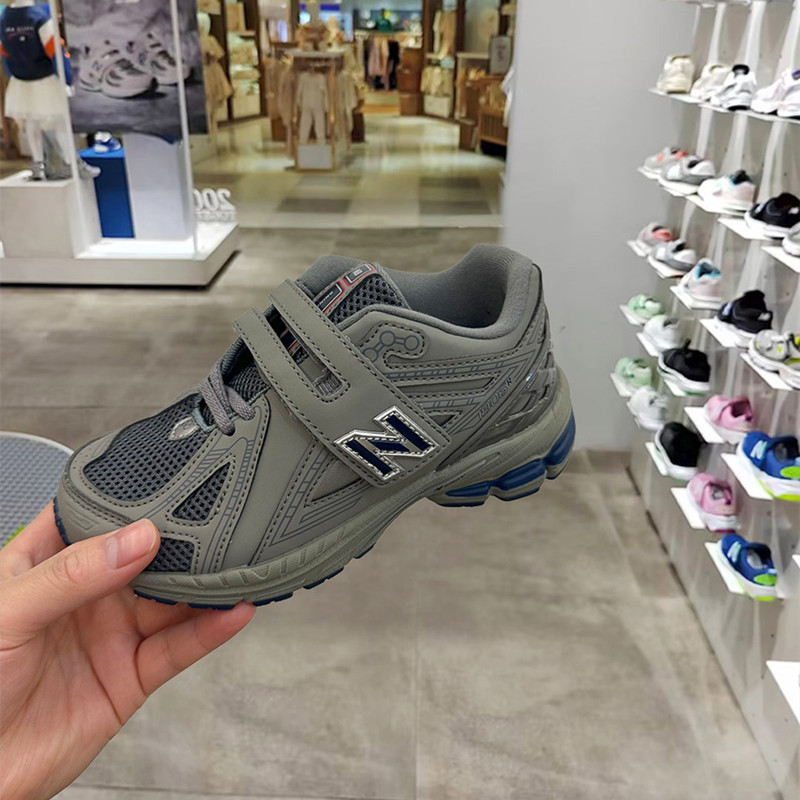NB1906R Children's shoes Boys and girls new breathable sports shoes Velcro big children small children casual shoes net surface