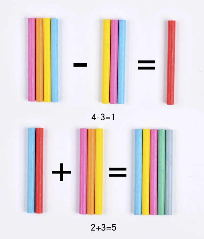 Montessori Wooden Toy Color Matching Games Puzzle Learning Set Fine Movement Training Math Educational Toys For Chilren Kids
