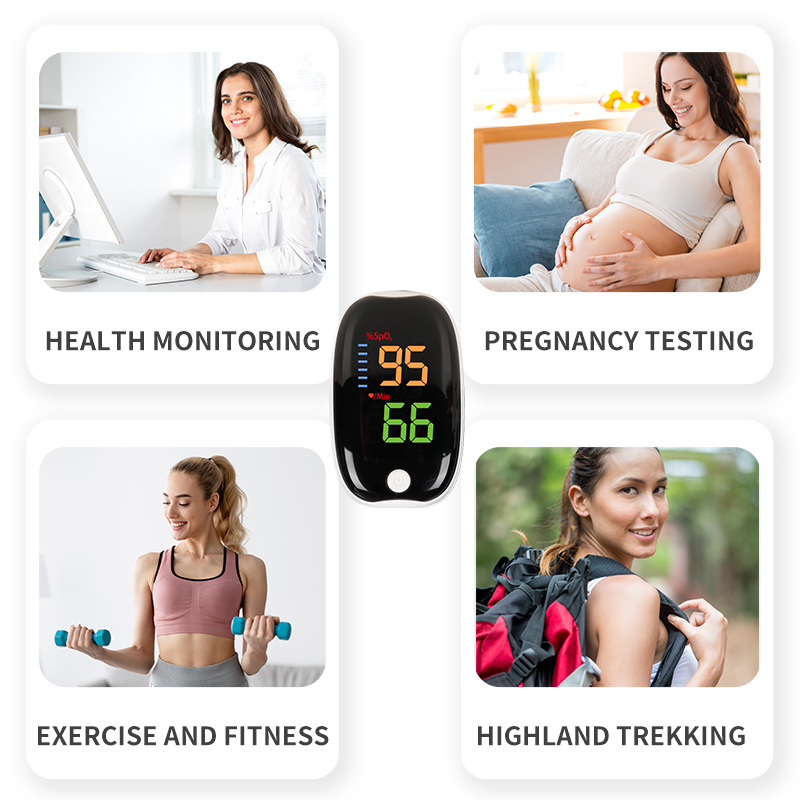 Medical Portable Finger Pulse Oximeter Blood Oxygen Heart Rate Saturation Meter OLED Oximetro De Dedo Saturometro Monitor