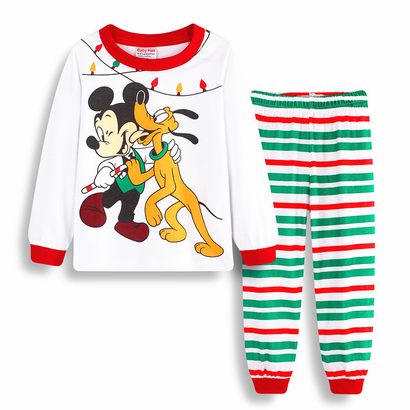 Children Clothing Sets Baby Boys Sleepwear Clothes Kids Cartoon Mickey Minnie Mouse Cars Pajamas Set Girl Pijamas Spring Pyjamas