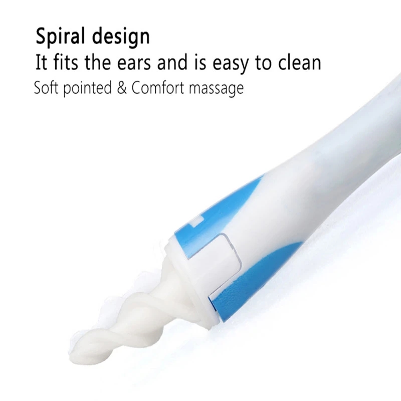 Ear Cleaner With Soft Silicone Ear Wax Remover Tool 9 Replacement Tips Spiral Earwax Cleaner Health Ear Cleaner Ear Care Tools