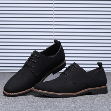 Men fashion business brogue suede dress shoes