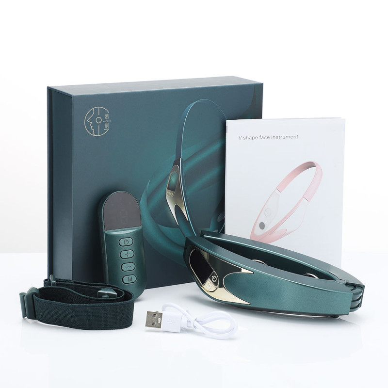 Cross border hot compress wireless remote control face slimming and skin rejuvenation intelligent face slimming device EMS micro