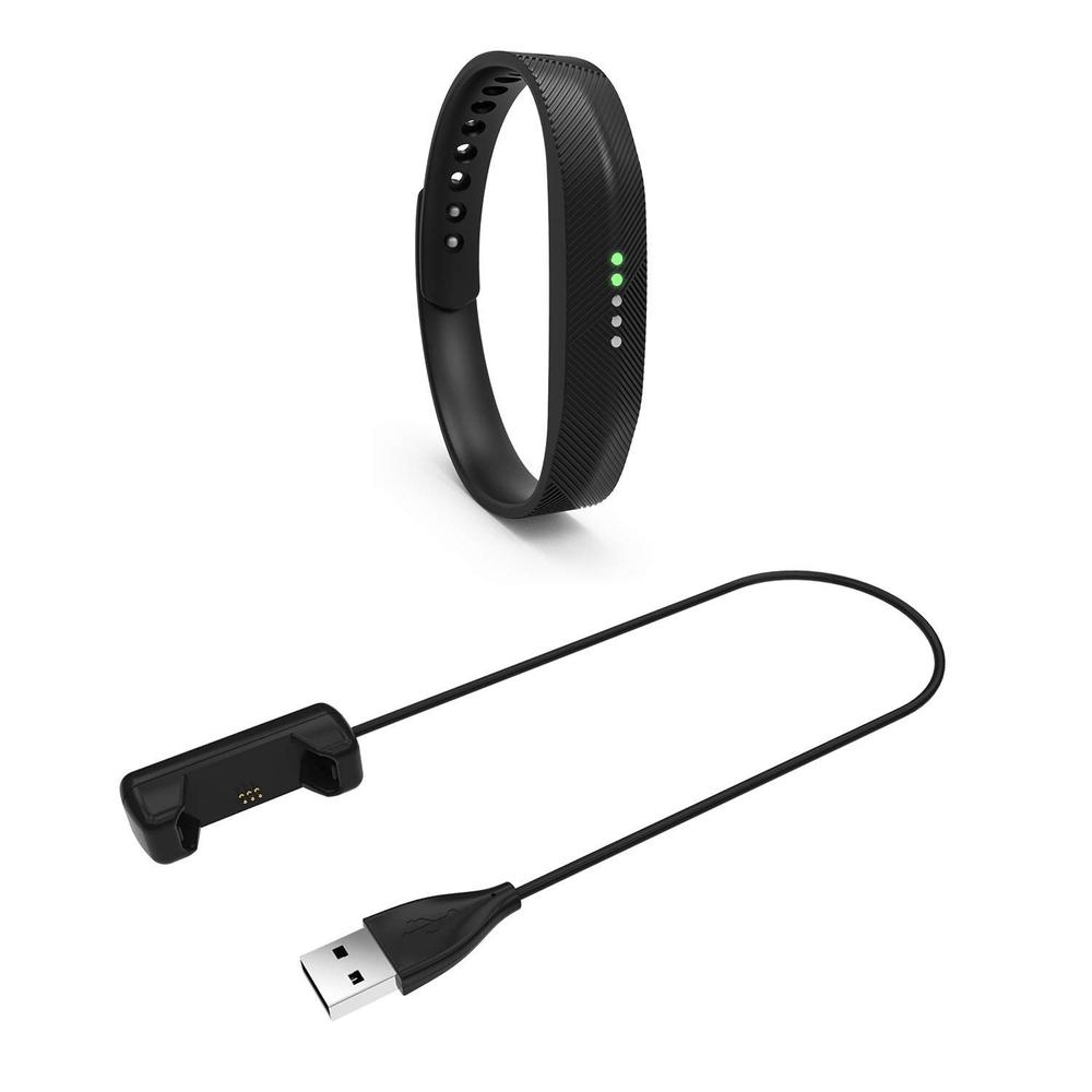 Charger for Fitbit Flex 2 Replacement USB Charging Adapter Cable for Flex2 Wireless Band Wear Resistant No Reset Button Black