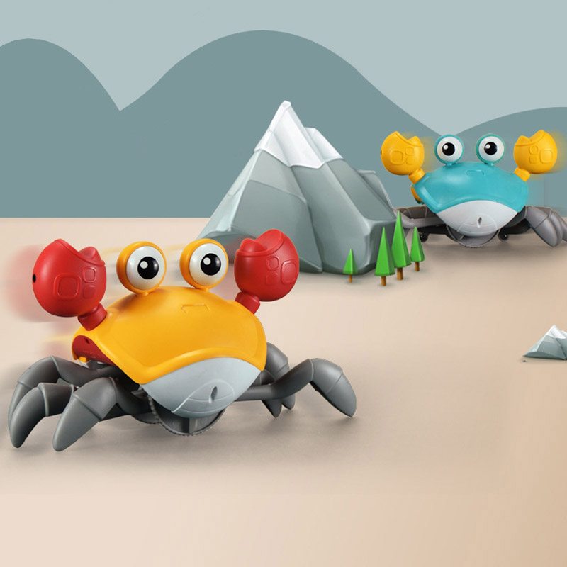 Baby bathroom toys land and water rope crabs children drag learn to walk swimming crabs beach boys and