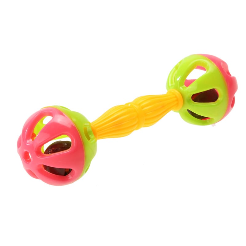 Baby Kids Rattle Bells Shaking Dumbells Early Development Toys for 0-12 Months