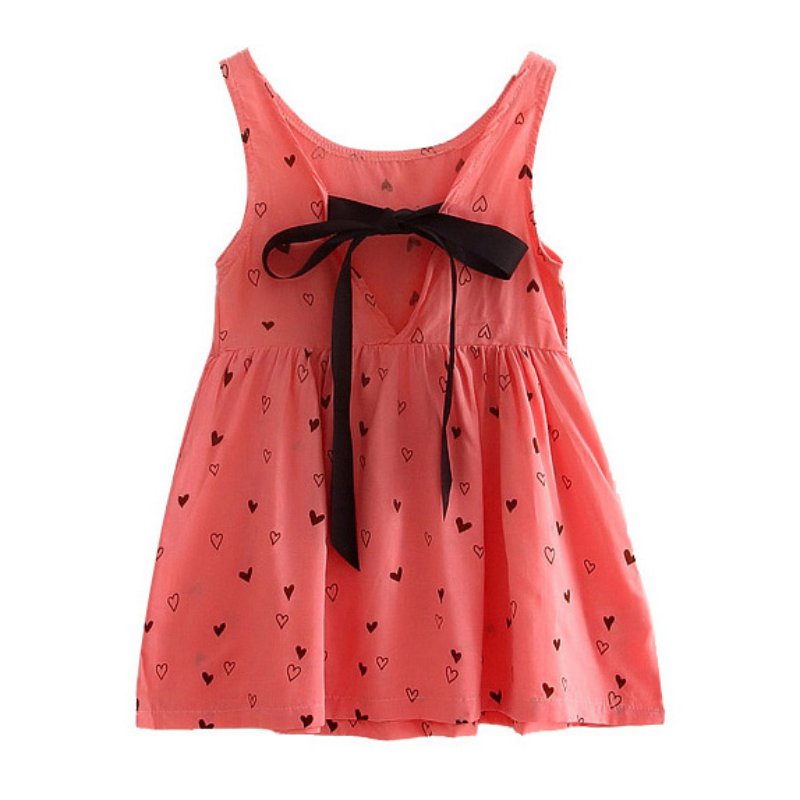 Summer Baby Girl Dress Kids Sleeves Printing cotton Flower dresses Vestidos Dress for Girl Children Girls Clothes