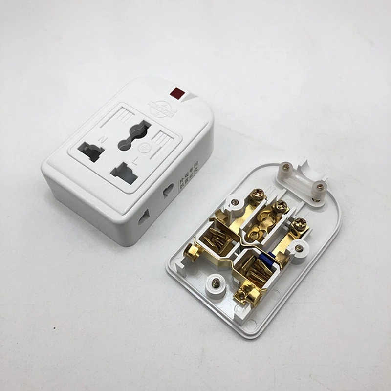 Wireless mini terminal block small row plug assembly wiring drag board jack with 2 multi-purpose jacks