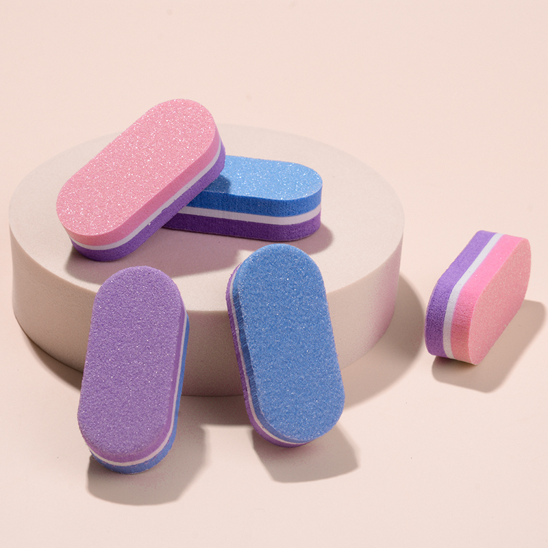 40 Pcs/lot Mini Nail Files Colorful Sponge Nail File Buffer Block Pedicure and Manicure Nail Tools Kit Nail Files