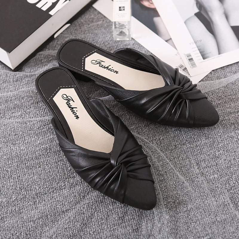 New Fashion Half Slippers for Women Outwear Foreign Trade Slippers Cross border E-commerce Plastic Women's Shoes Fashion Fa