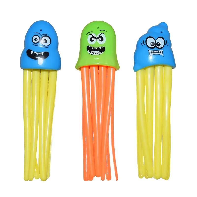 Summer Rocket Shark Fish Diving Games Pool Toys for Kids Swimming Pool Throwing Water Fun Game Toy Diving Swimming Toys Set Gift