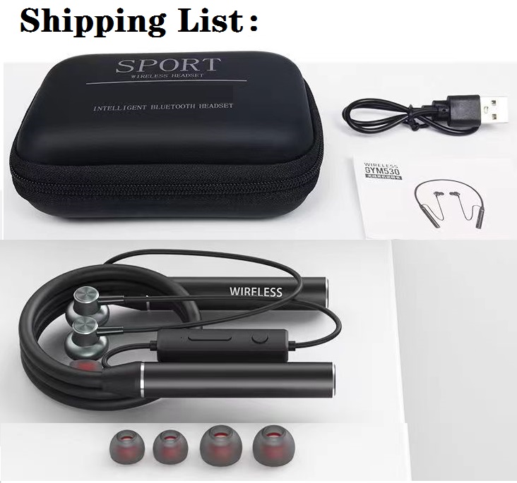 100 Hours Endurance Bluetooth Headphone Bass Wireless Headphones with Mic Stereo Neckband Earphones Sport Headset TF Card