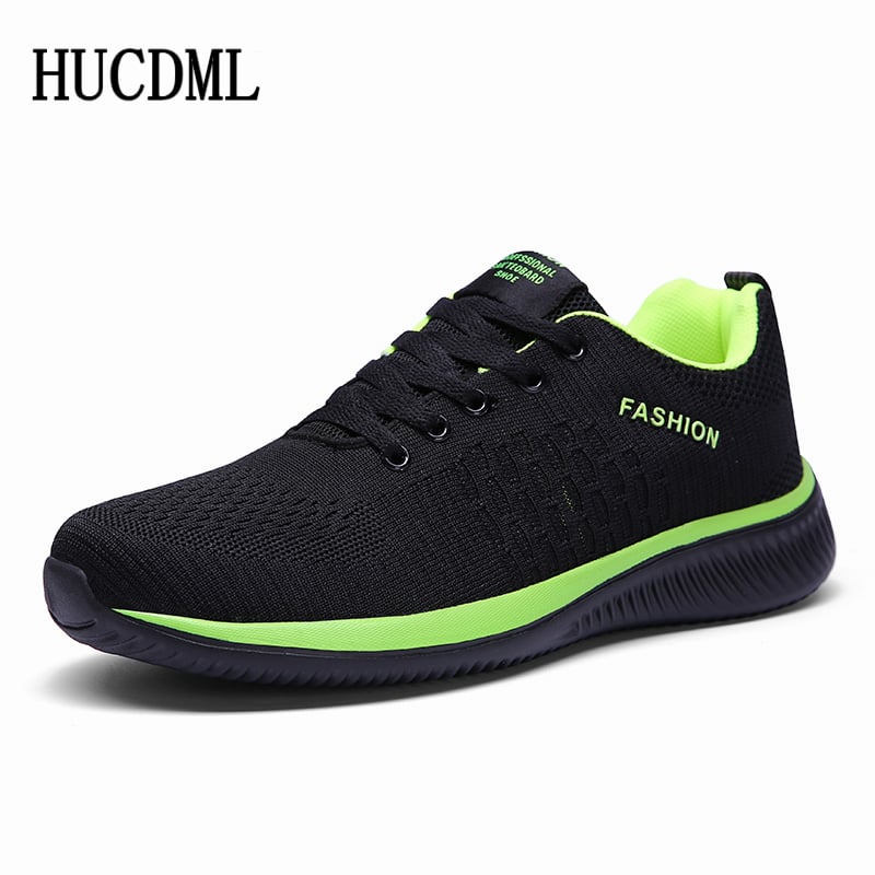 New Men's Casual Shoes Lace Up Comfortable Men's Shoes Ultra Light Flyknit Walking Sneakers Size 39-45
