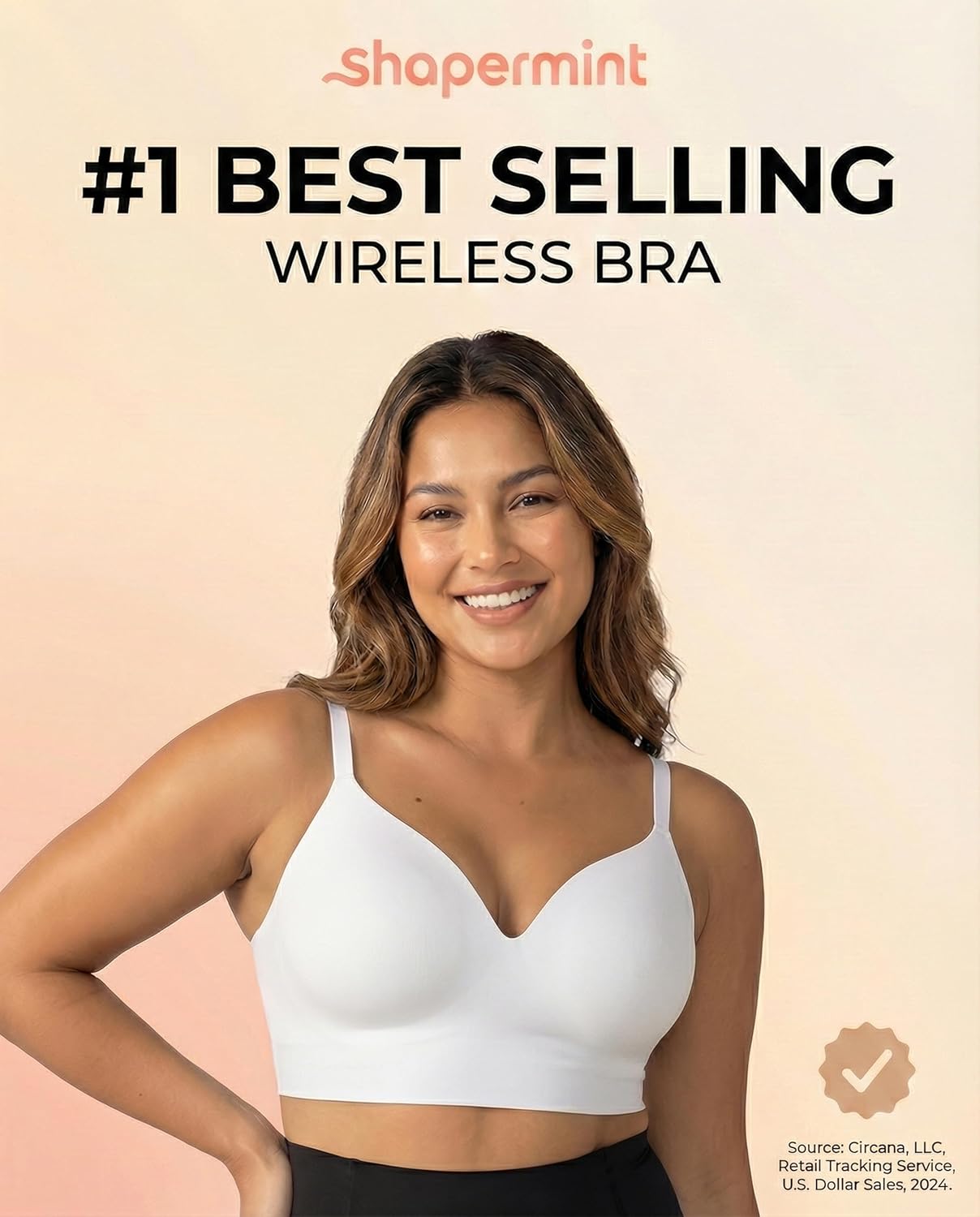 SHAPERMINT Bras for Women - Lingerie Bra, Bralettes for Women with Support, No Underwire Plus Size Bras for Women