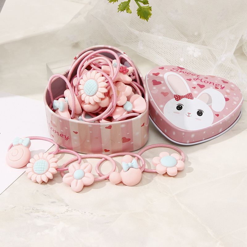 20pcs New Women Girls Colorful Basic Elastic Hair Rubber Bands Accessories for Kids Tie Hair Ring Rope Holder Headdress clips