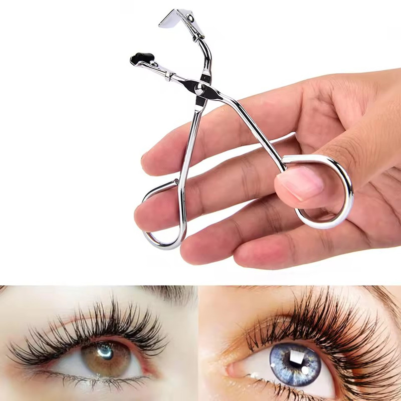 1pc Stainless Steel Eyelash Curler Mini Portable Lash Curling Tool For Women Durable Makeup Accessory Beauty Device