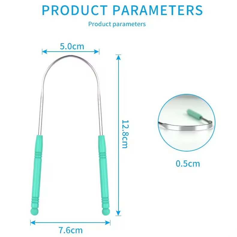 Stainless Steel Tongue Scraper, Oral Cleaner, Oral Breath Cleaning Tool, Oral Care, Portable, Healthy, Durable, Improves Hygiene