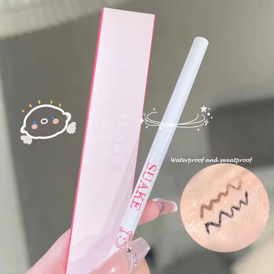 1pc Beauty Eyeliner Pencil Eyeliner Gel Pen Waterproof Long Lasting Silkworm Pen Black Brown Eyeliner for Beginners Eye Makeup