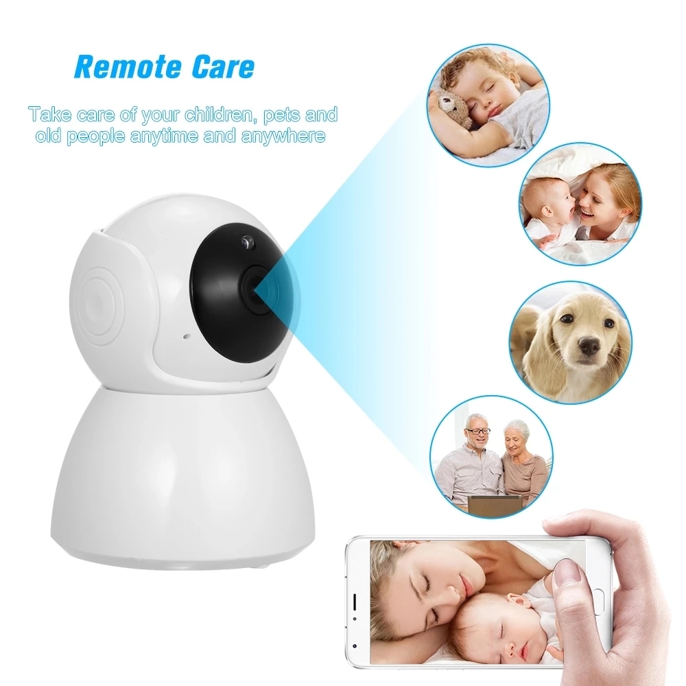 Snowman 1080p HD Mobile Smart Surveillance Network Intercom Wireless WiFi Home Safety IP Camera Motion Detection Baby Monitor