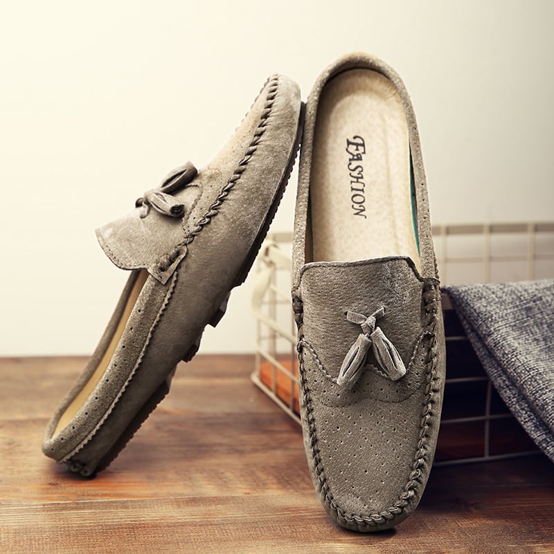 Men fashion business brogue suede dress shoes Genuine leather shoes