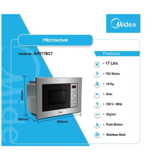 MIDEA 17L BUILT-IN MICROWAVE SOLO