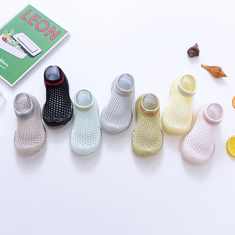 Summer Children Casual Shoes Baby Girl Boy shoes Newborn First Walkers Mesh Non Slip Socks Toddler Infant Designer Sneakers