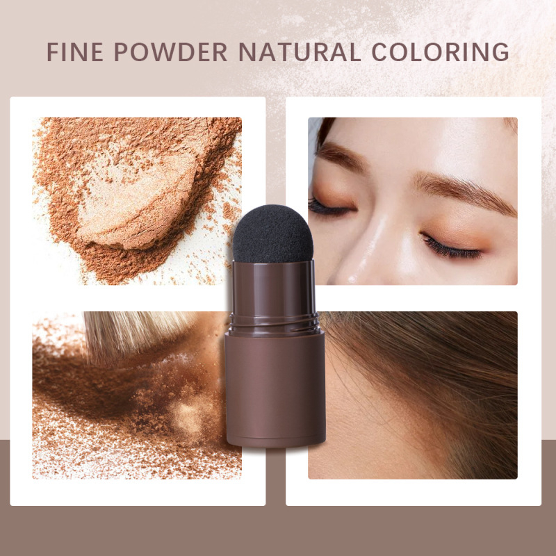 Eyebrow Stamp Shaping Waterproof Brow Powder Makeup Kit Natrual Eye Eyebrow Stick Hair Line Contour Dark Brown Lasting