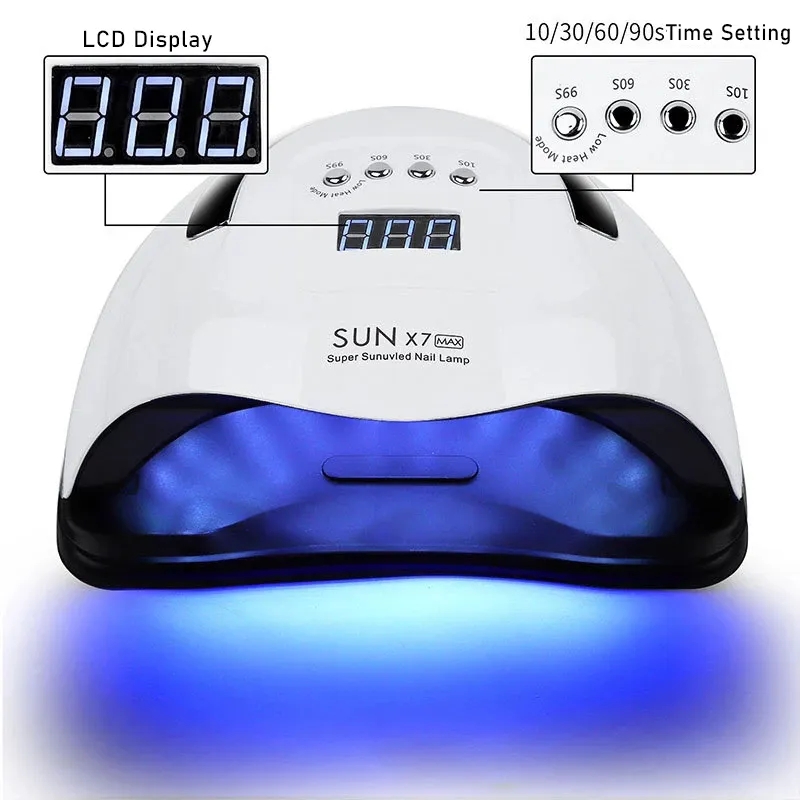 180W Nail Polish Drying Lamp 57LEDs LED UV Nail Dryer With Smart Sensor Professional Manicure Salon Equipment Tools