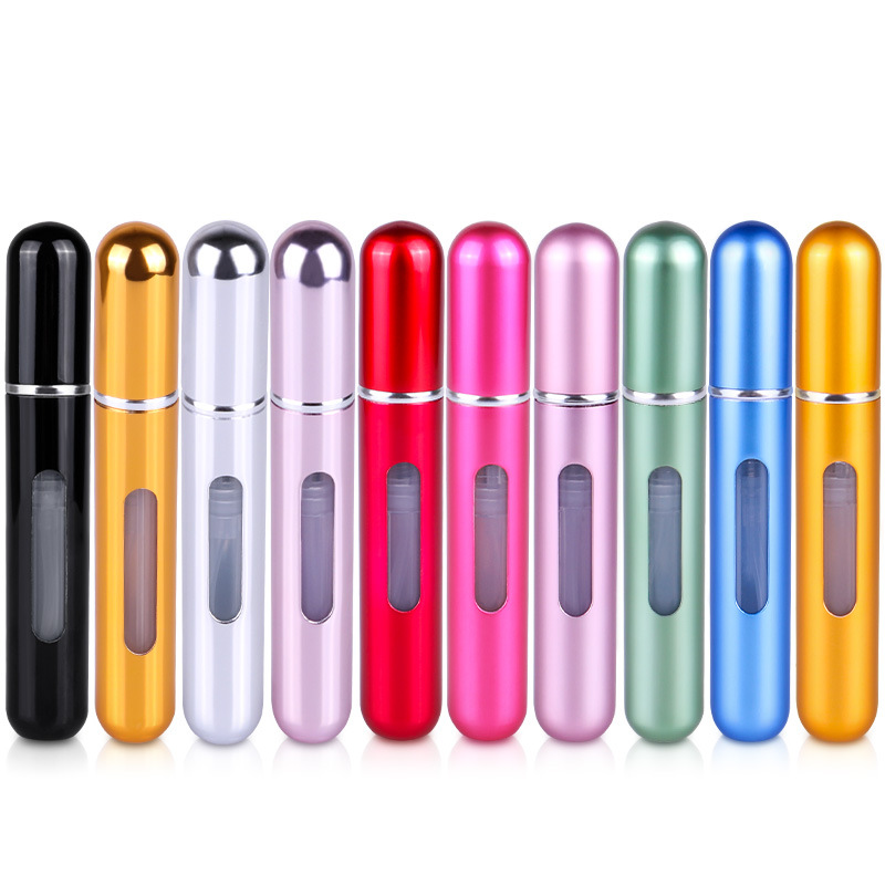 5ml Portable Perfume Atomizer Liquid Container For Cosmetics Mini Aluminum Spray Alcochol Empty Refillable Bottle