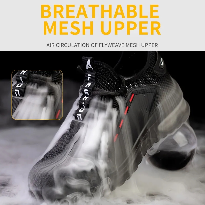 labour insurance shoes men breathable non-slip wear-resistant anti-smash anti-puncture steel head work shoes