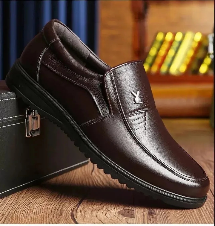 Men's classic leather shoes Black brown soft soled business shoes Faux leather Oxford casual shoes Oxford 40
