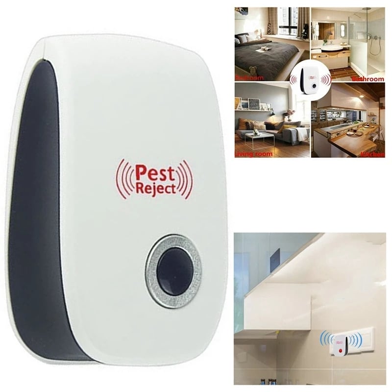 Electric Ultrasonic Pest Repeller Anti Mosquito Rodent Control Bug Cockroach Insect Repellent