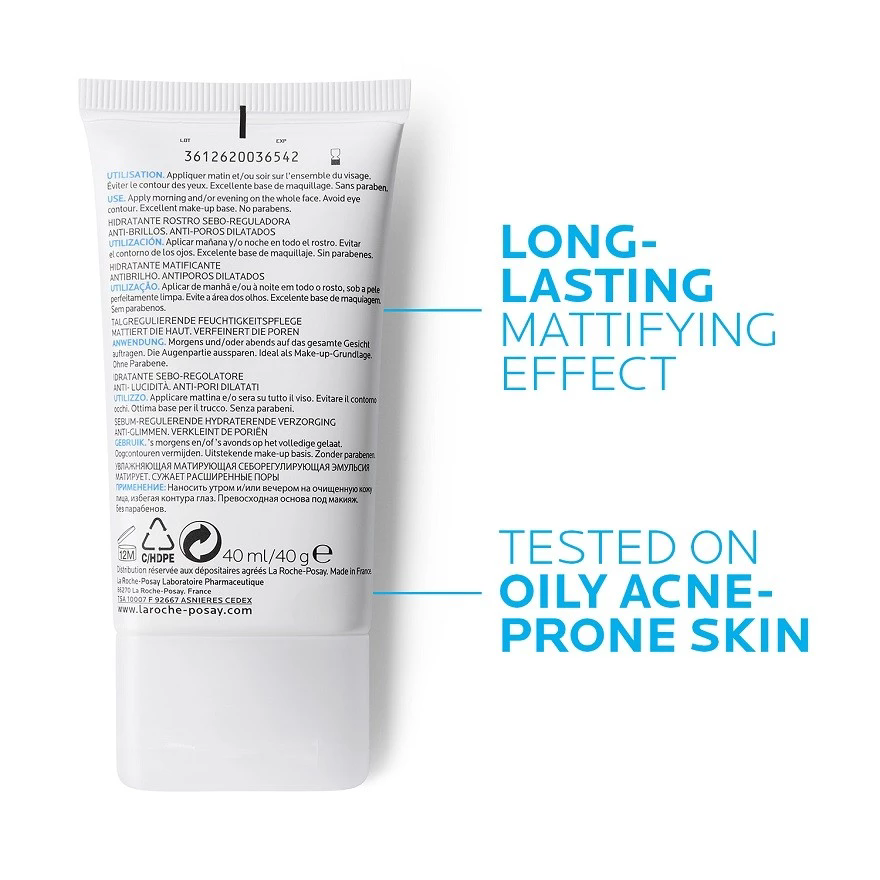 La Roche-Posay Effaclar Mat Moisturizer 40ml - Top Secret Beauty
