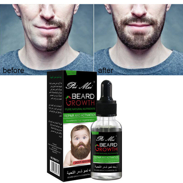 100% Natural Organic Men Beard Growth Oil Beard Wax balm Hair Loss Products Leave-In Conditioner Groomed Beard Growth