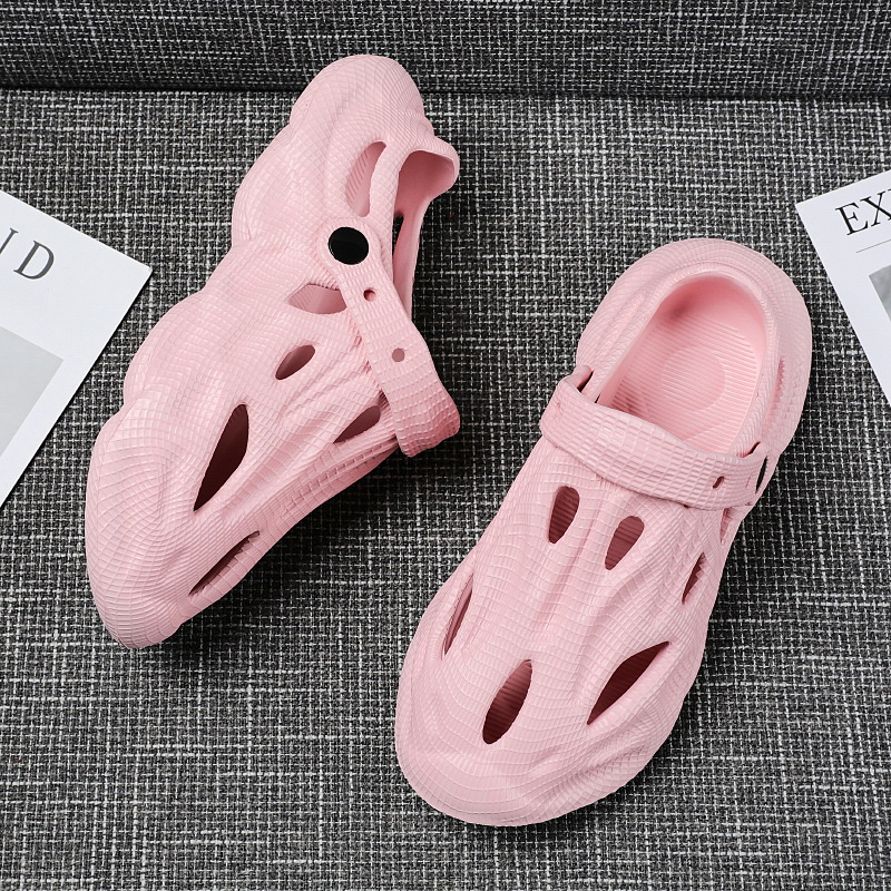 Summer Women and Men Indoor Outdoor Non-slip Slippers Beach Shoes Hollow-out Breathable Hole Cave shoes sandal