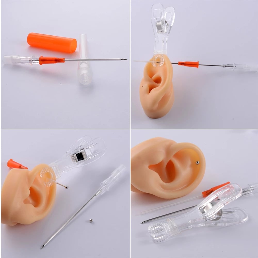 Surgical Steel Sterilised Piercing Needles IV Catheter Needles With Piercing Body Jewelry Kit Tattoo Tool Piercing Supplies Kit