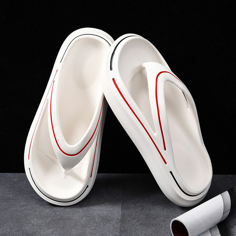Thong Flip Flops Men Cloud Slippers Summer Shoes Memory Foam Pillow Slides Orthopedic Clip Toe Arch Support Beach Sandals