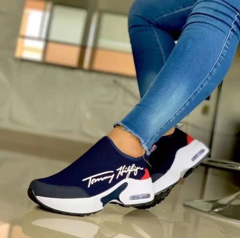 2026 Women Fashion Vulcanized Sneakers Platform Solid Color Flats Ladies Shoes Casual Breathable Wedges Ladies Walking Sneakers