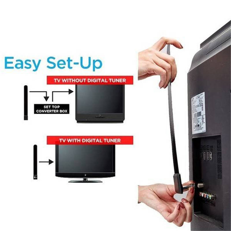 Clear TV Antenna Key HDTV Free TV Stick Satellite Indoor Antenna Receiver Signal Enhancement For Digital TV Home Plug