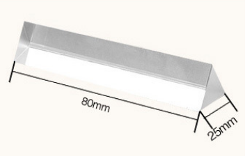 30mm*30mm Triangular Prism Glass Crystal Triangular Prism Experimental Prism